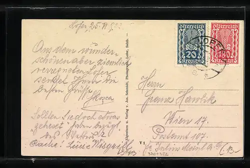 AK Lofer, Gasthof zur Post