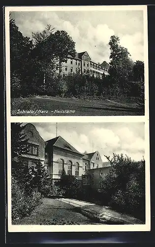 AK Schielo /Harz, Ansichten der Heilstätte