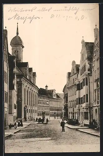 AK Dillingen a. D., Blick in die Obere Königsstrasse