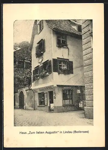 AK Lindau /Bodensee, Haus Zum lieben Augustin, Dammgasse D 130