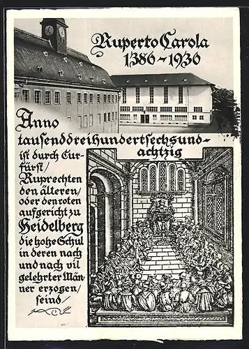 AK Heidelberg, 550 Jahre Universität Heidelberg, Ruperto Carola 1930