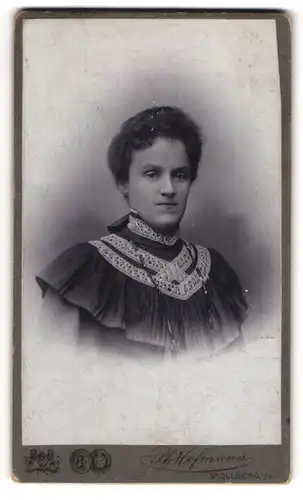 Fotografie Ph. Hofmann, Stollberg i. S., Junge Dame im Spitzenkleid
