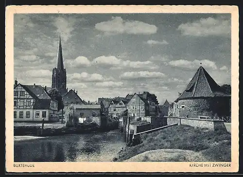 AK Buxtehude, Kirche mit Zwinger