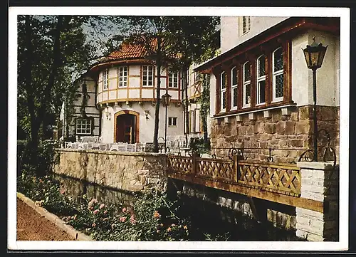 AK Marl-Hüls bei Recklinghausen, Gasthaus Leomühle