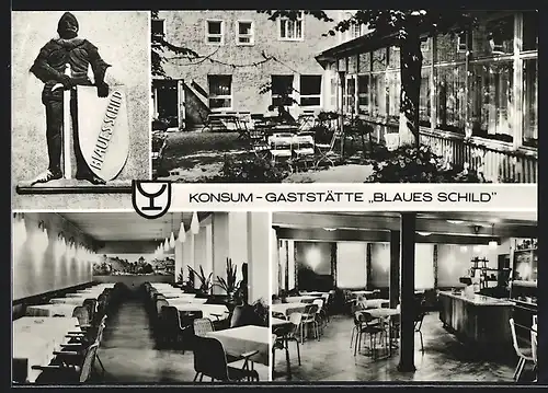 AK Dorndorf-Steudnitz /Saale, Konsum-Gaststätte Blaues Schild