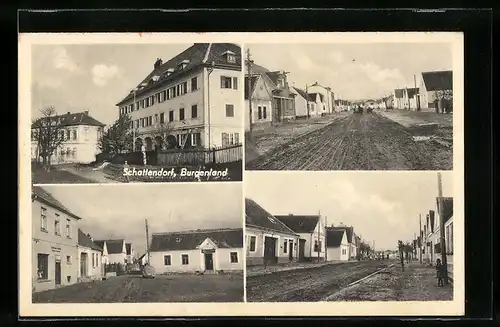 AK Schattendorf, Ortspartie, Strassenpartien