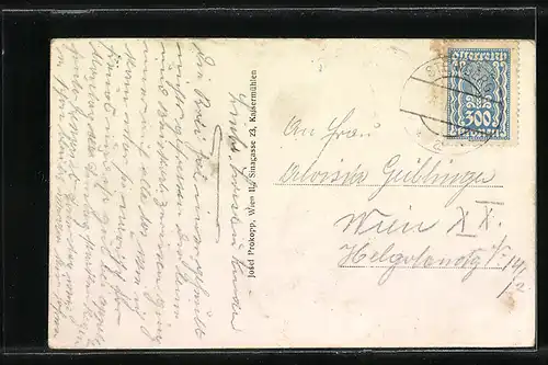 AK Dörfl, Ortsansicht mit Kirche aus der Vogelschau