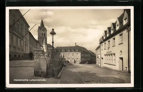 AK Helmbrechts, Blick in die Luitpoldstrasse