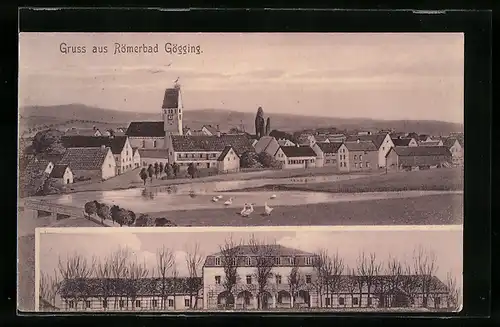 AK Gögging, Römerbad, Gesamtansicht der Ortschaft