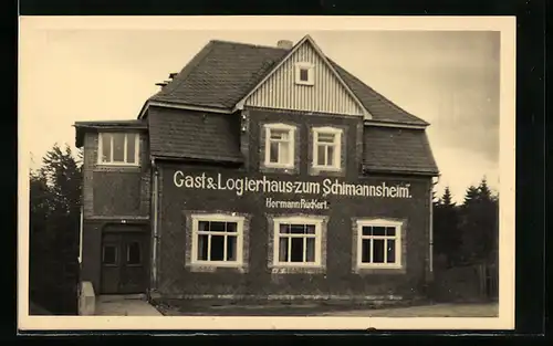 AK Masserberg /Thür., Gasthaus Schimannsheim