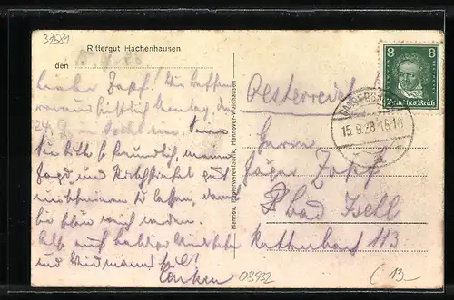 AK Hachenhausen, Rittergut