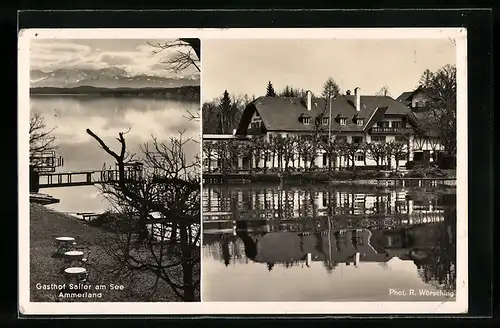 AK Münsing, Sicht auf den Gasthof Sailer