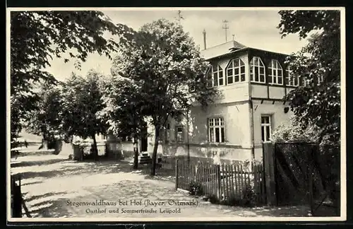 AK Hof /Saale, Gasthof Leupold Stegenwaldhaus