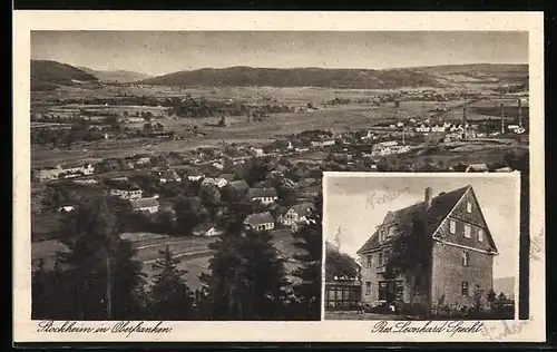 AK Stockheim in Oberfranken, Gasthaus von Leonhard Specht, Teilansicht