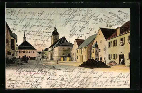 AK Beratzhausen, Kleines Kind am Marktplatz