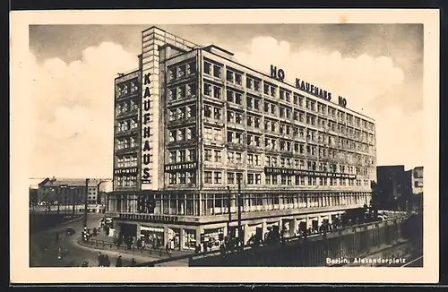 AK Berlin, HO Kaufhaus auf dem Alexanderplatz