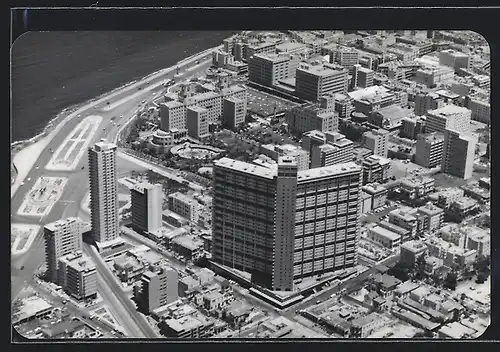 AK Habana /Cuba, Vista Parcial del Vedado con Edificio Focsa Y Hotel Nacional al Fondo