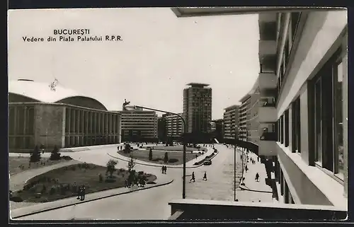 AK Bucuresti, Vedere din Piata Palatului R.P.R.