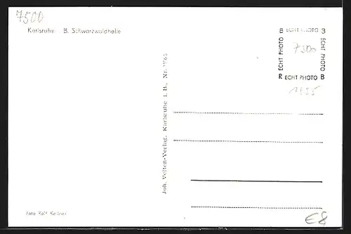 AK Karlsruhe, Schwarzwaldhalle mit Umgebung