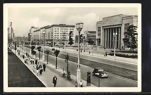 AK Berlin, Blick auf die Stalinallee