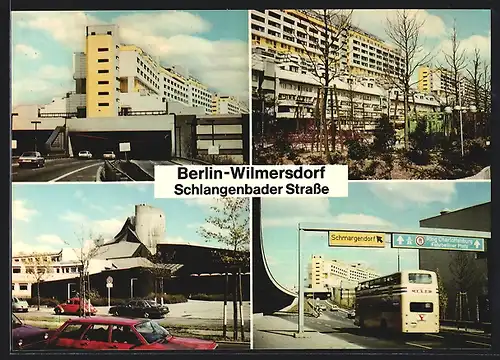 AK Berlin-Wilmersdorf, Schlangenbader Strasse, Mehrfachansicht