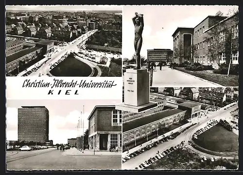 AK Kiel, Christian-Albrecht-Universität, Strassenpartie, Denkmal