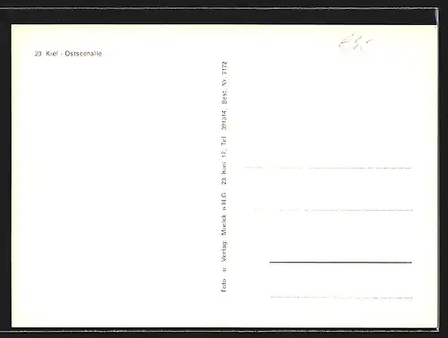 AK Kiel, Ostseehalle mit Parkplatz
