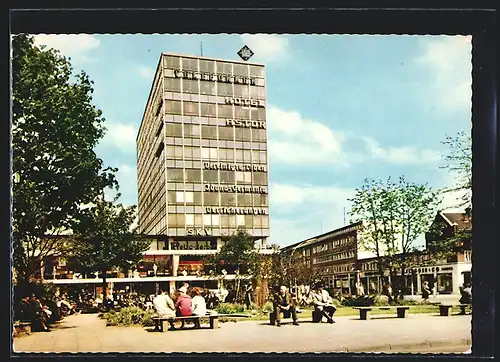 AK Kiel, Holstenplatz mit Hotel Astor