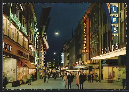 AK Kiel, Holstenstrasse mit Geschäften