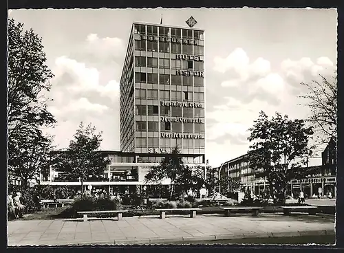 AK Kiel, Holstenplatz mit Hotel Astor