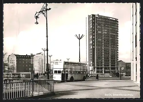 AK Berlin, Telefunken-Hochhaus am Ernst-Reuter-Platz