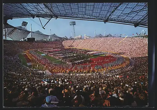 AK München, Spiele der XX. Olympiade 1972, Eröffnungsfeier im Stadion