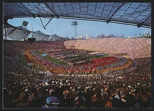 AK München, Spiele der XX. Olympiade 1972, Eröffnungsfeier im Stadion