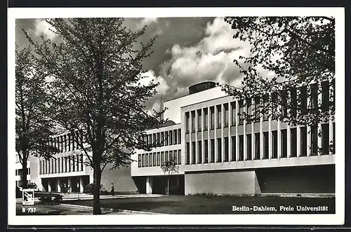 AK Berlin-Dahlem, Blick auf Freie Universität, Bibliothek