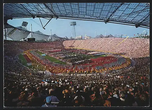 AK München, Spiele der XX. Olympiade 1972, Eröffnungsfeier im Stadion