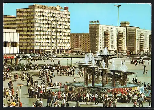 AK Berlin, Alexanderplatz mit Neubauten
