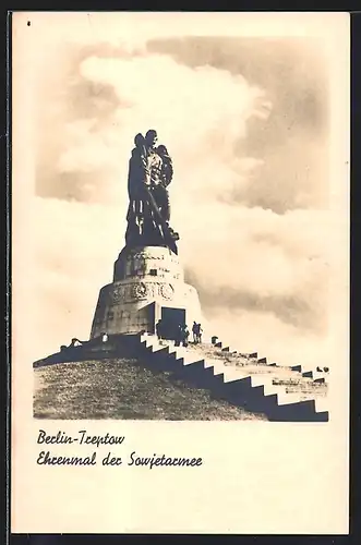 Leporello-AK Berlin-Treptow, Ehrenmal der Sowjetarmee