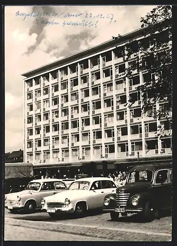 AK Karl-Marx-Stadt, Bürohaus I in der Brückenstrasse