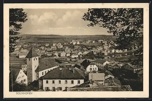 AK Solnhofen, Totalansicht aus der Vogelschau