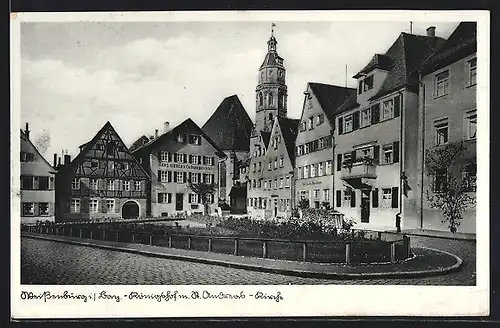 AK Weissenburg i. Bay., Königshof mit St. Andreas-Kirche