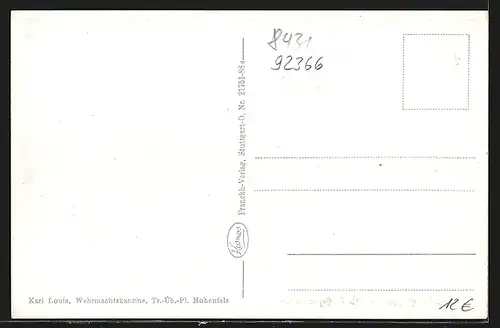 AK Hohenfels i. O., Offiziers-Lager u. Truppen-Übungs-Platz