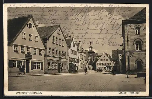 AK Wassertrüdingen, Partie in der Marktstrasse