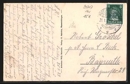 AK Wassertrüdingen, Partie in der Marktstrasse