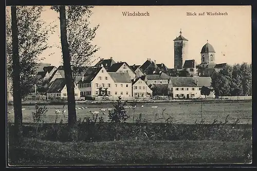 AK Windsbach, Blick auf den Ort