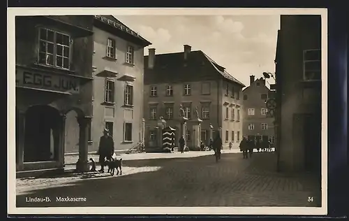 AK Lindau /B., Partie vor der Maxkaserne