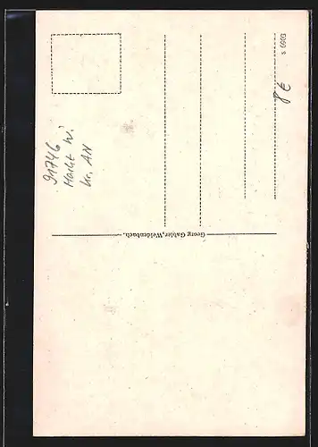 AK Weidenbach, Totalansicht, Hauptstrasse mit Kriegerdenkmal