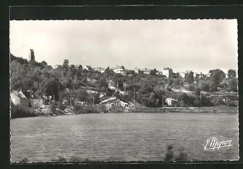 AK Saint-Fargeau, Son Coteau au Bord de la Seine