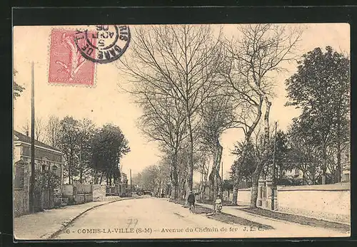 AK Combs-la-Ville, Avenue du Chemin de fer