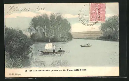 AK Saint-Jean-les-deux-Jumeaux, I`le Bigoux (cote Ouest)