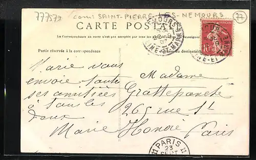 AK Chaintrèauville, Avenue de Nemours, Entrèe des Rochers